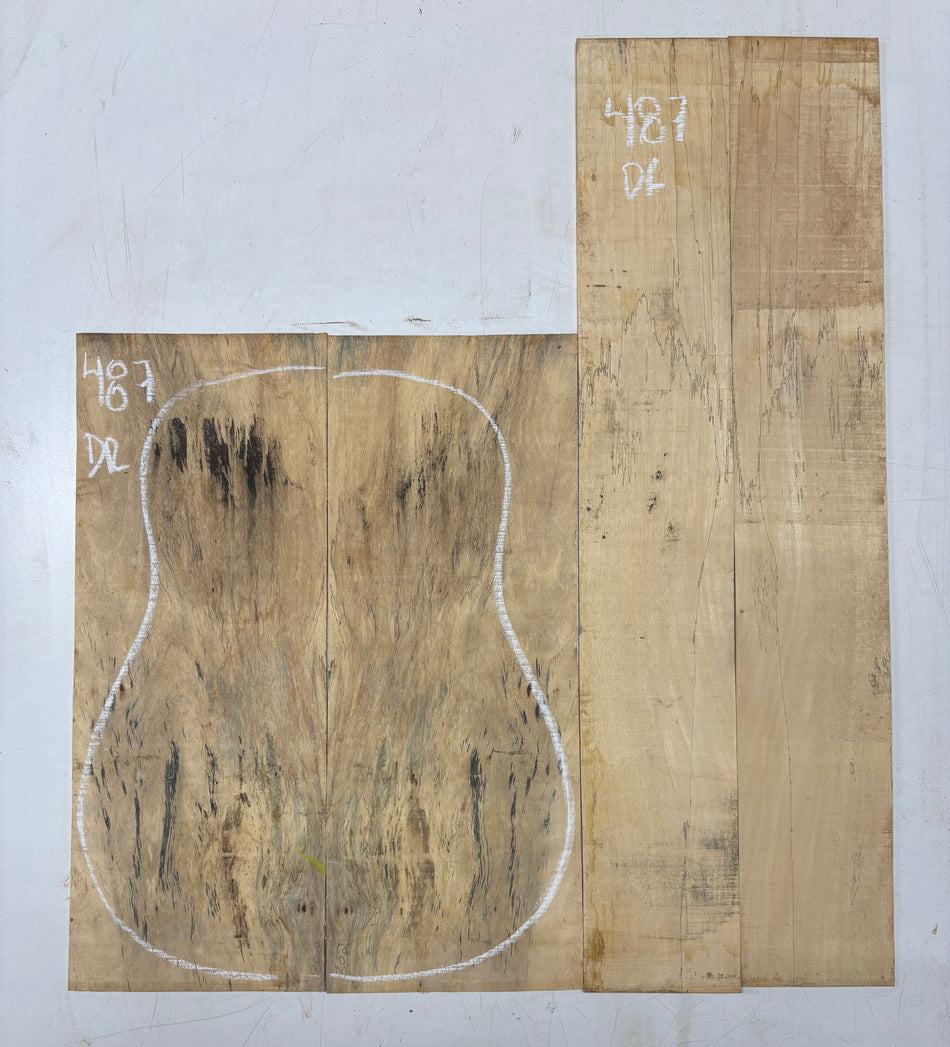 Juego de fondo y aros de guitarra de grado AAAA Dreadnought de palisandro de la India Oriental #61 