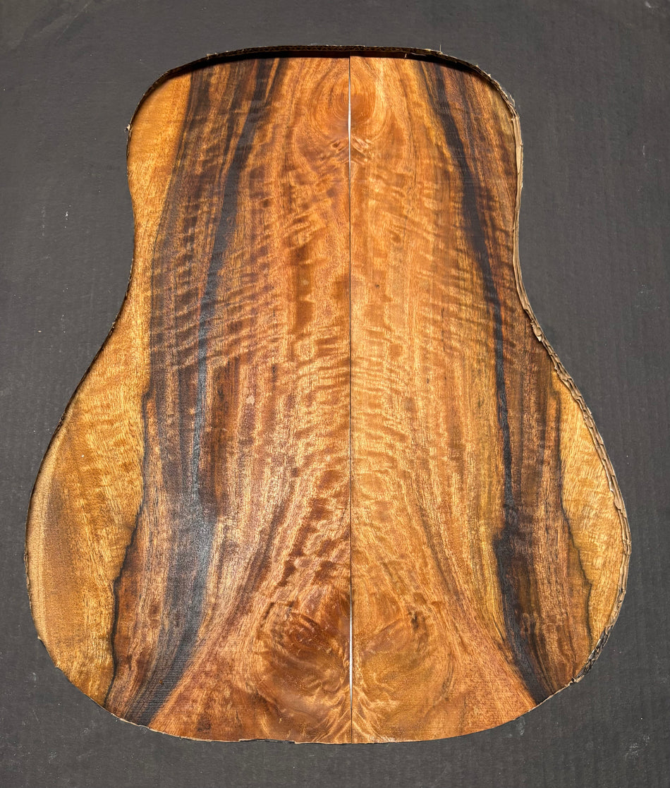 Juego de fondo y aros de guitarra de grado AAAA Dreadnought de palisandro de la India Oriental #61 