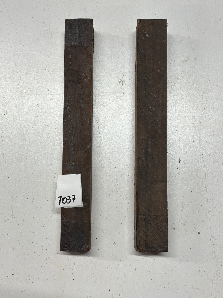 2 Pack, 2 Species Cocobolo + Katalox Turning Wood Blanks 12"x1-1/2"x1-1/2"#7037