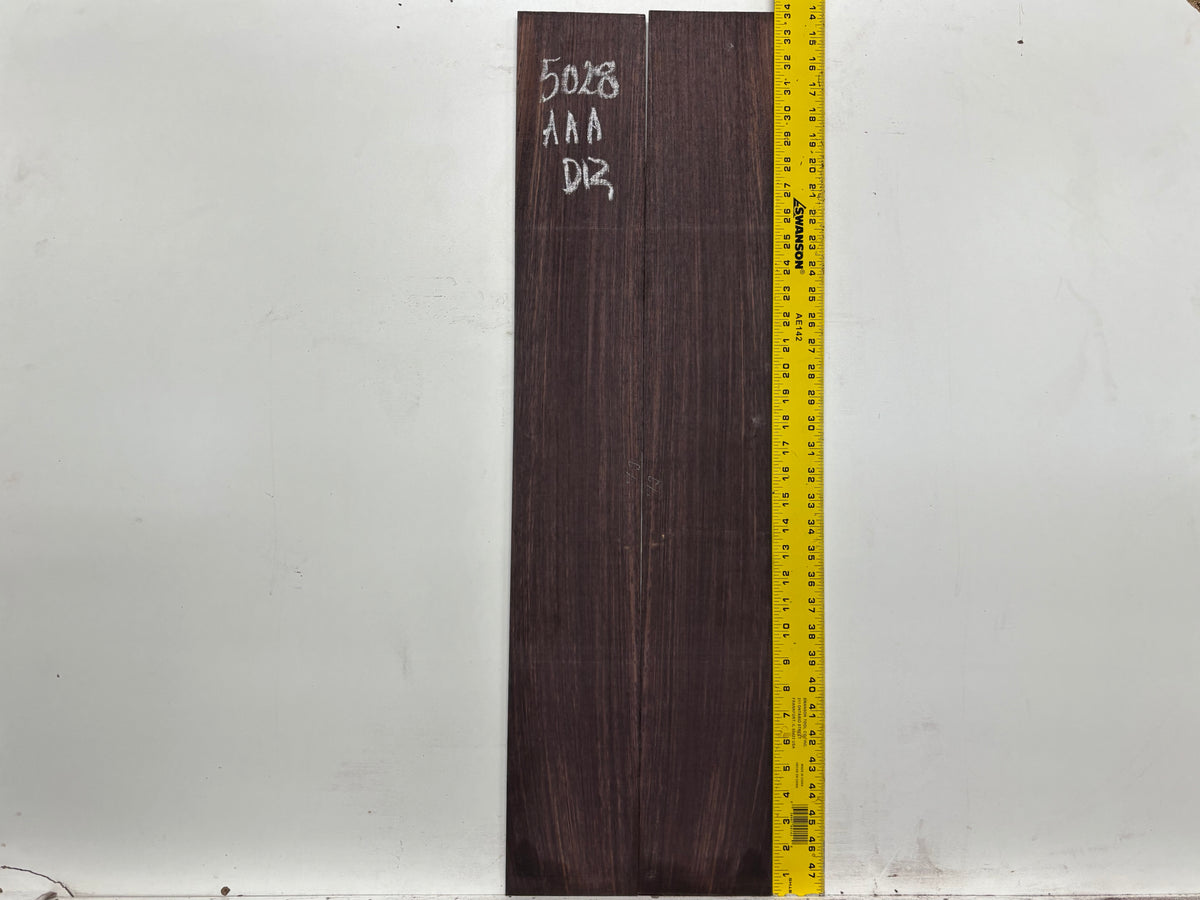 East Indian Rosewood Dreadnought AAA Grade Guitar Back & Side Set #5028 - Exotic Wood Zone