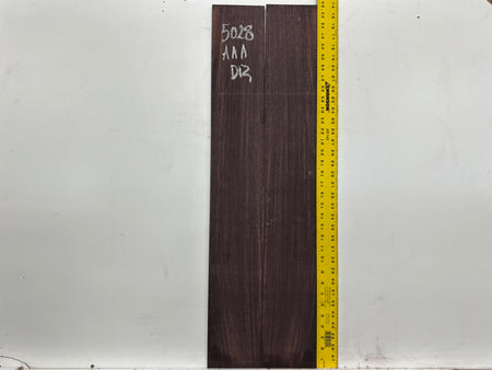 East Indian Rosewood Dreadnought AAA Grade Guitar Back & Side Set #5028 - Exotic Wood Zone