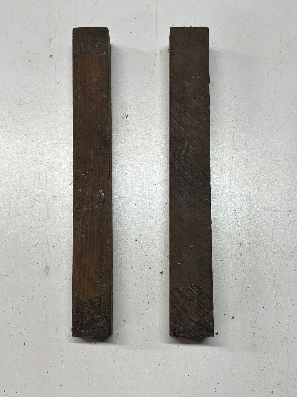 2 Pack, 2 Species Cocobolo + Katalox Turning Wood Blanks 12"x1-1/2"x1-1/2"#7037