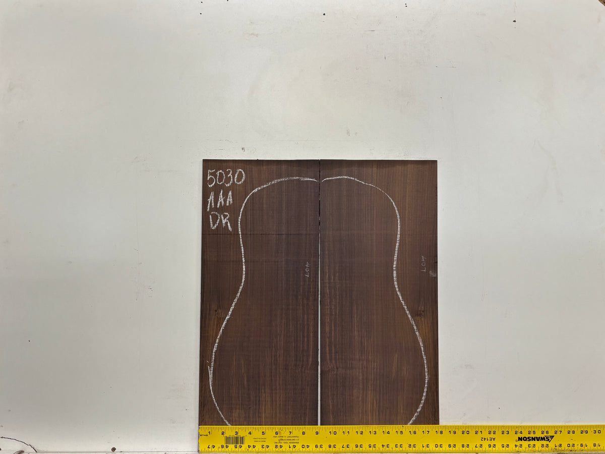 East Indian Rosewood Dreadnought AAA Grade Guitar Back & Side Set #5030 - Exotic Wood Zone