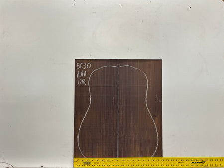 East Indian Rosewood Dreadnought AAA Grade Guitar Back & Side Set #5030 - Exotic Wood Zone