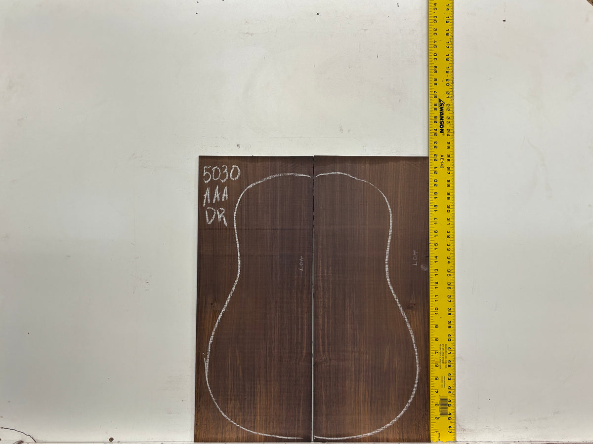 East Indian Rosewood Dreadnought AAA Grade Guitar Back & Side Set #5030 - Exotic Wood Zone