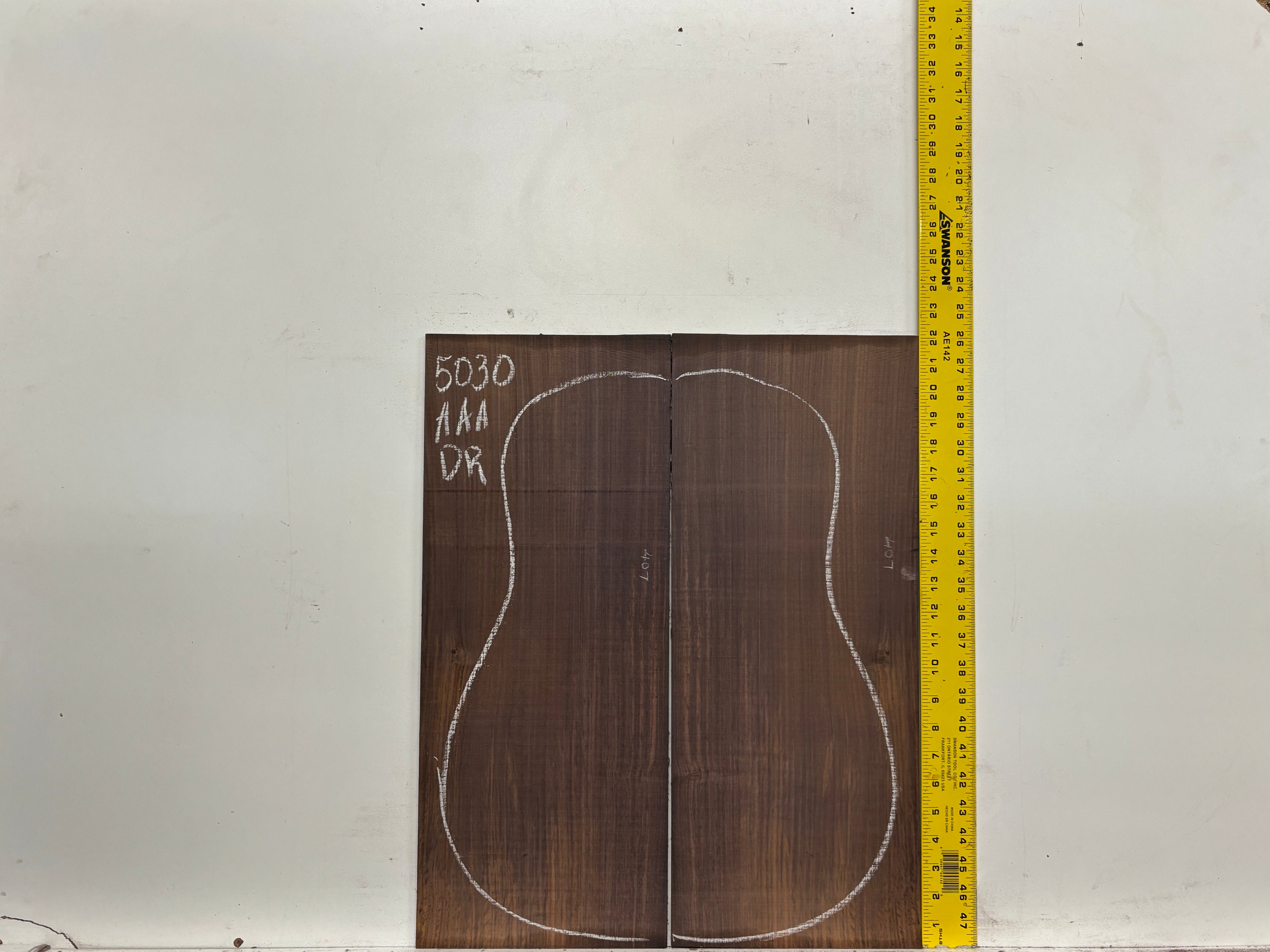 East Indian Rosewood Dreadnought AAA Grade Guitar Back & Side Set #5030 - Exotic Wood Zone