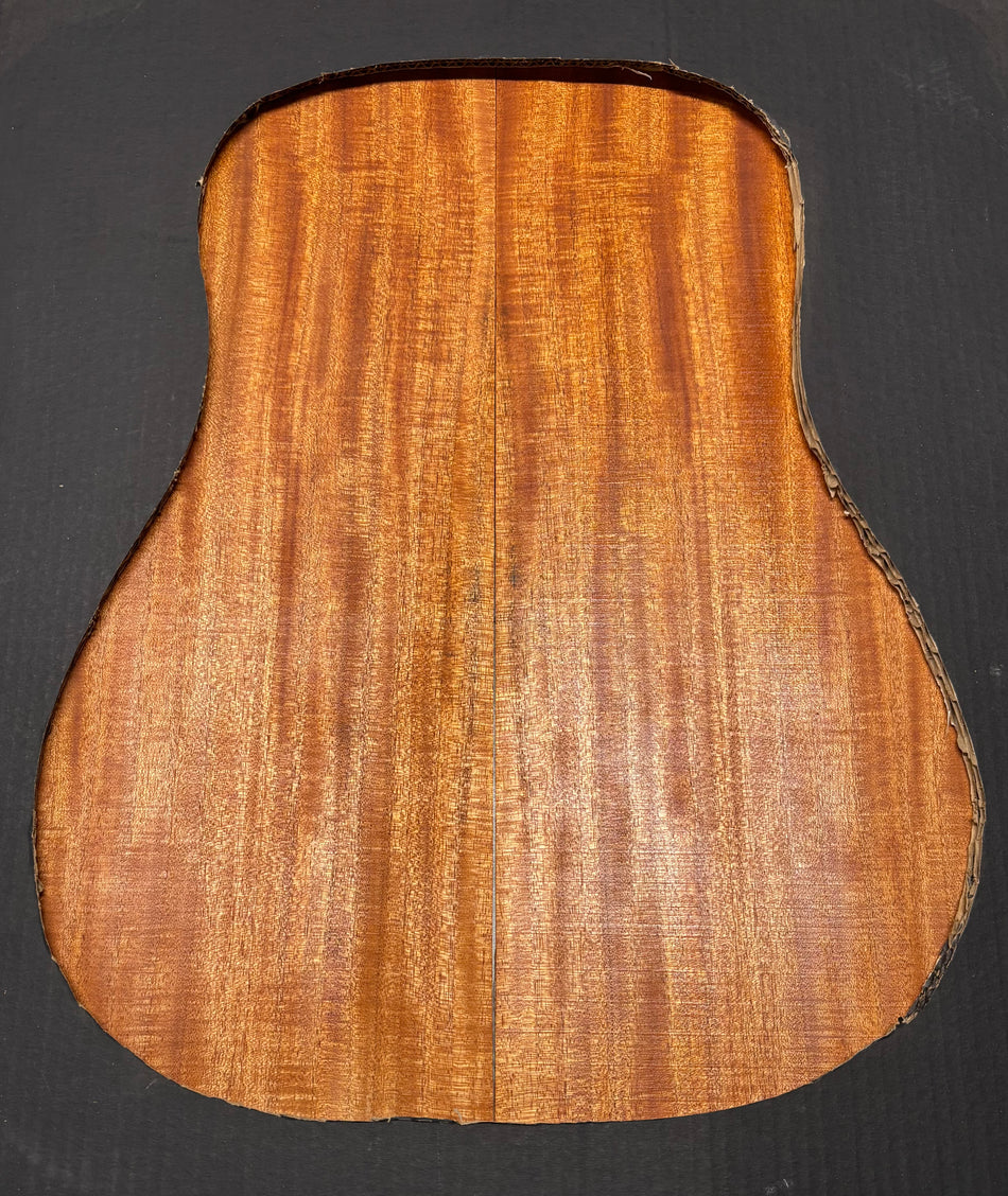 Flame Genuine Mahogany Dreadnought Guitar Back & Side Set #1013