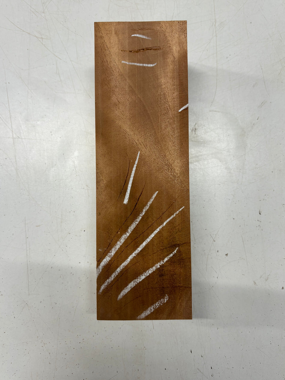 1 Piece, Mahogany Pepper Mill Blank 12"x3-7/8"x3-3/4"#6376