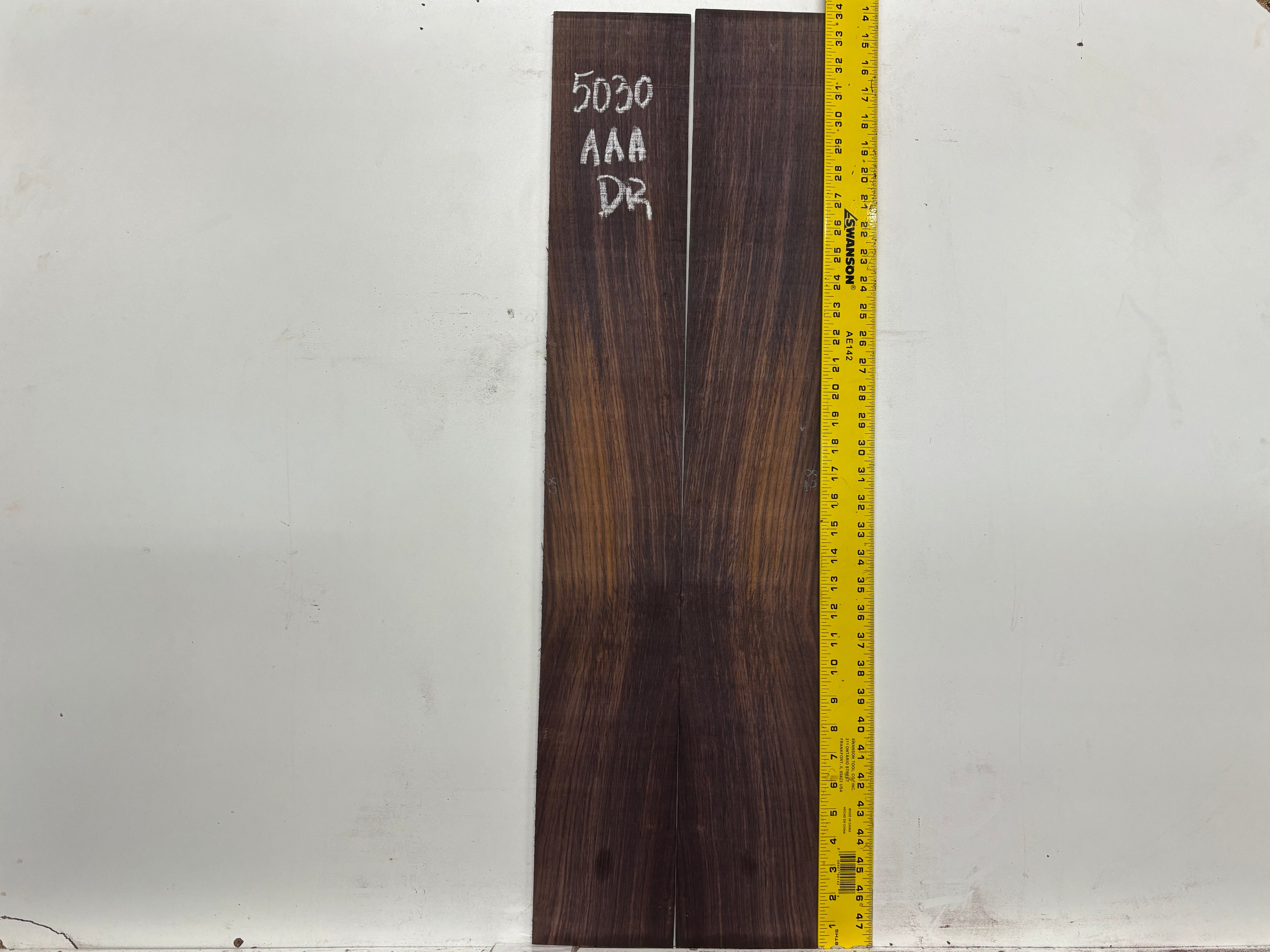 East Indian Rosewood Dreadnought AAA Grade Guitar Back & Side Set #5030 - Exotic Wood Zone