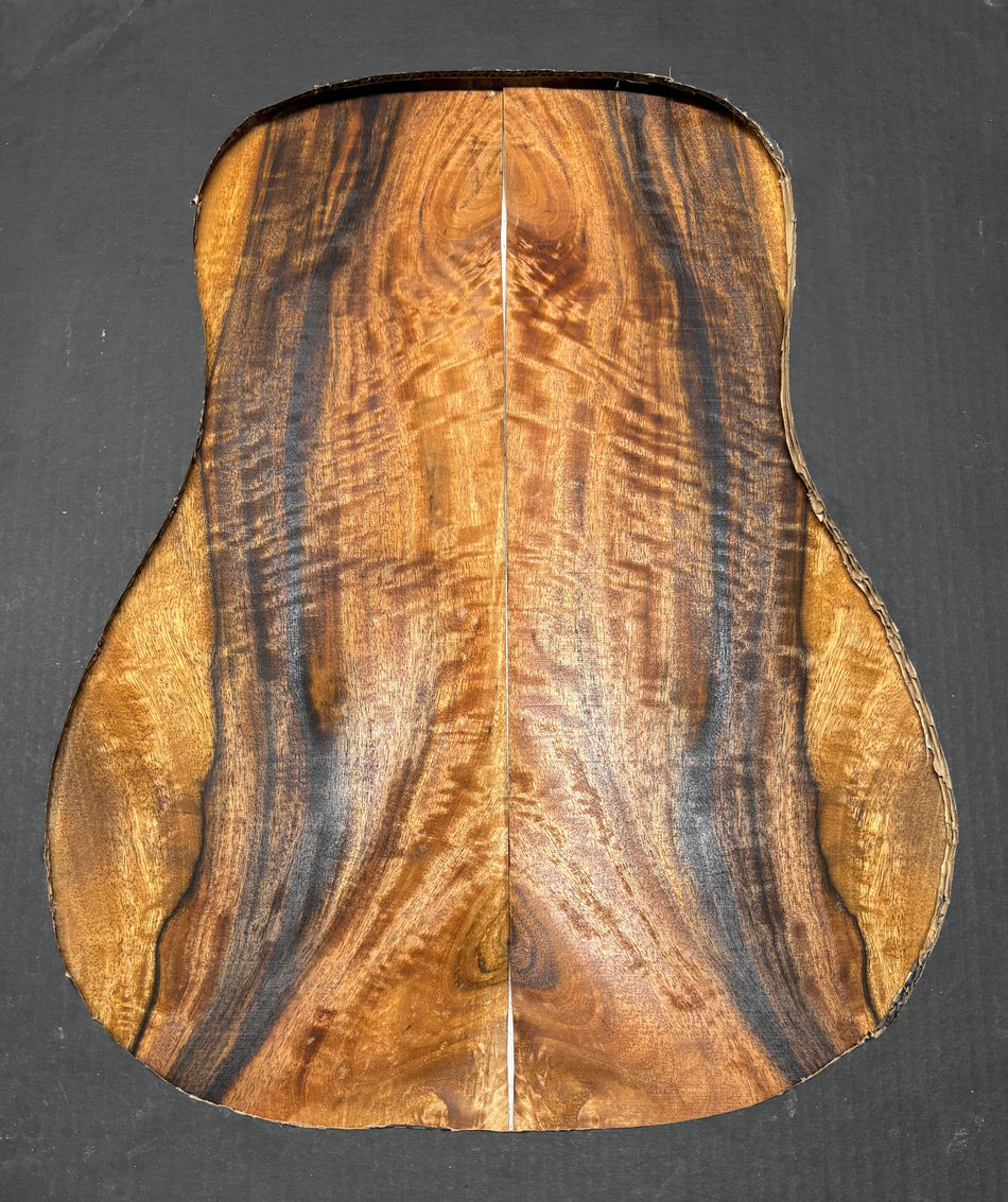 Juego de fondo y aros de guitarra de grado AAAA Dreadnought de palisandro de la India Oriental #61 