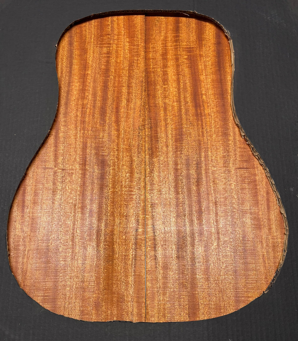 Flame Genuine Mahogany Dreadnought Guitar Back & Side Set #1014