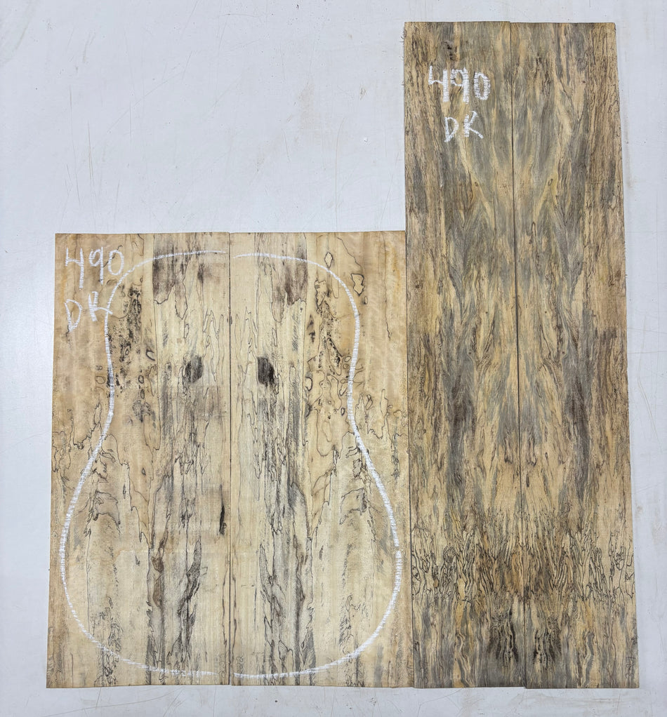 Spalted Tamarind Guitar Back & Side Set (Buy 1 + Get 1 FREE)