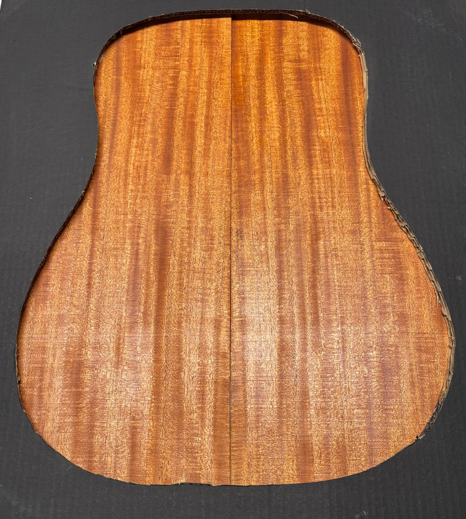 Flame Genuine Mahogany Dreadnought Guitar Back & Side Set #1015