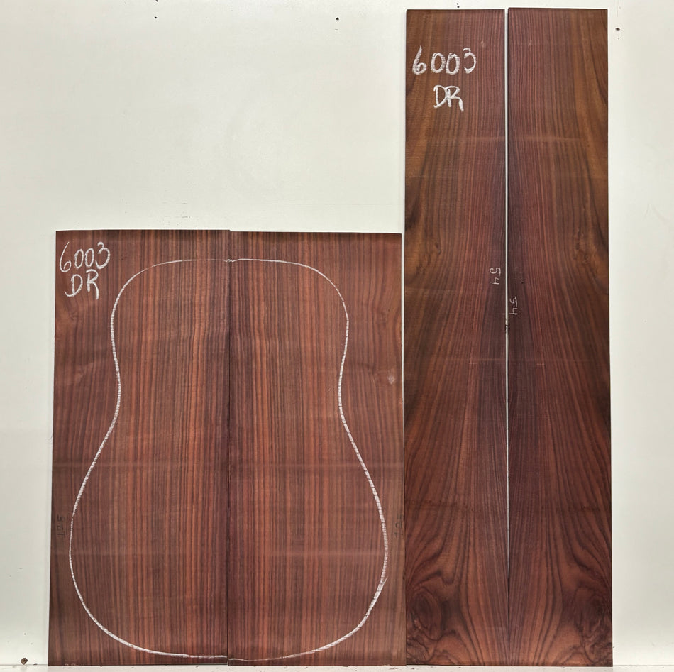 Royal Indian Rosewood Dreadnought Guitar Back & Side Set #6003