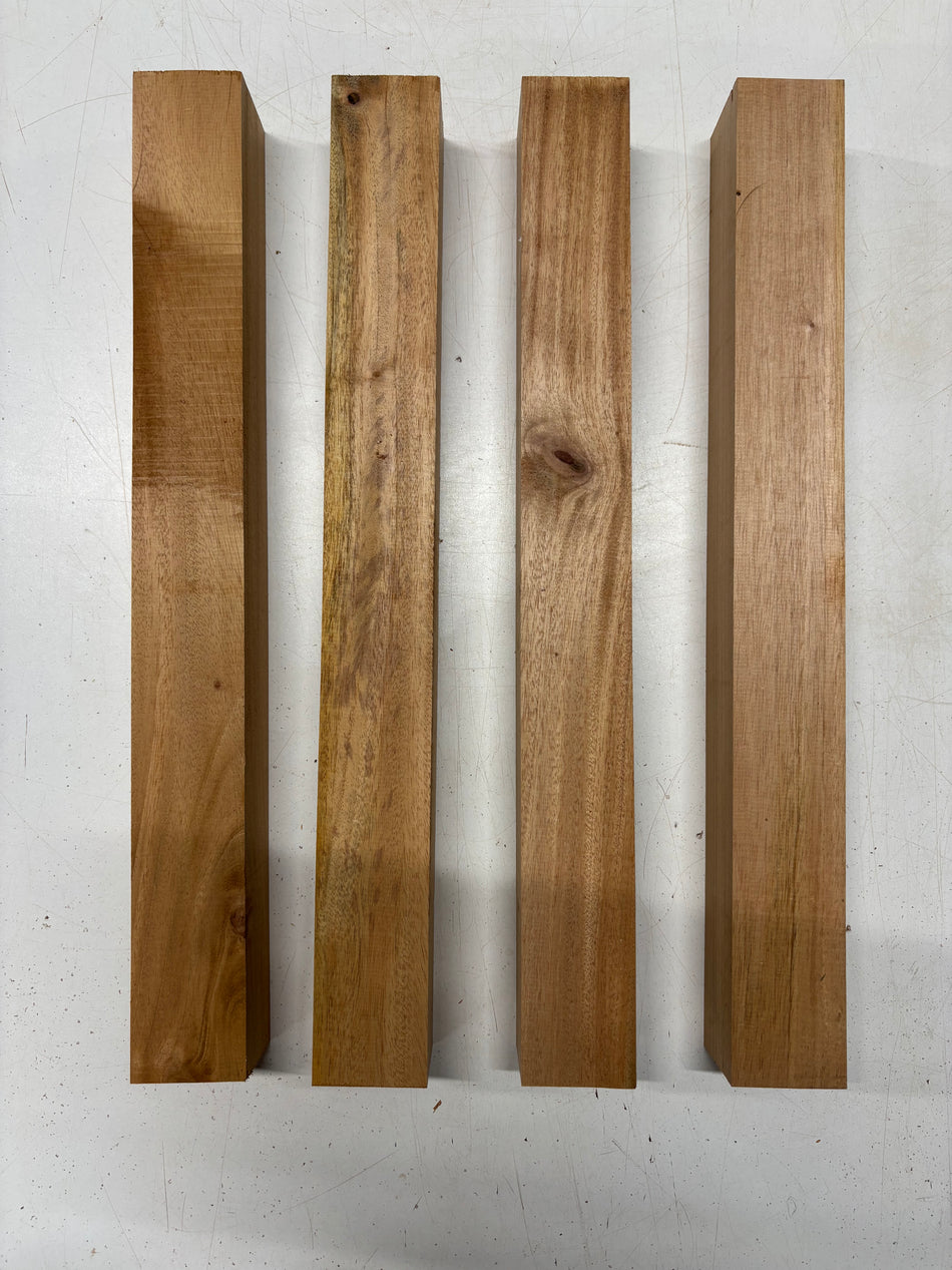 4 Pack, Mahogany Turning Wood Blanks 17-1/2"x1-7/8"x1-7/8"#6381