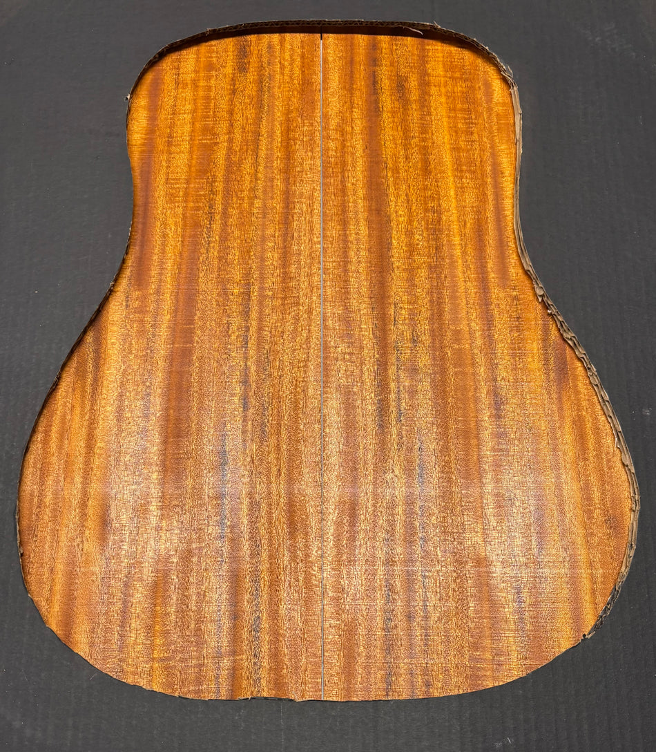 Flame Genuine Mahogany Dreadnought Guitar Back & Side Set #1016