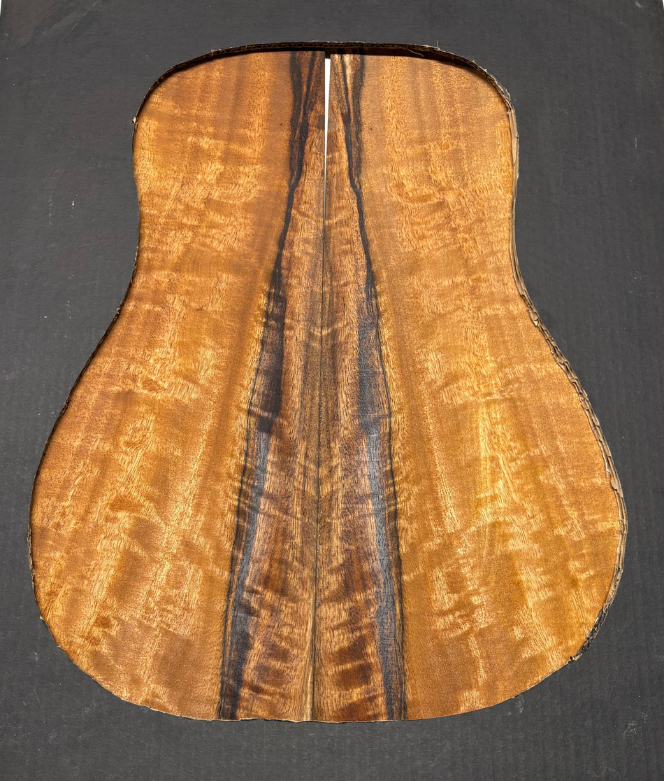 Juego de fondo y aros de guitarra de grado AAAA Dreadnought de palisandro de la India Oriental #61 