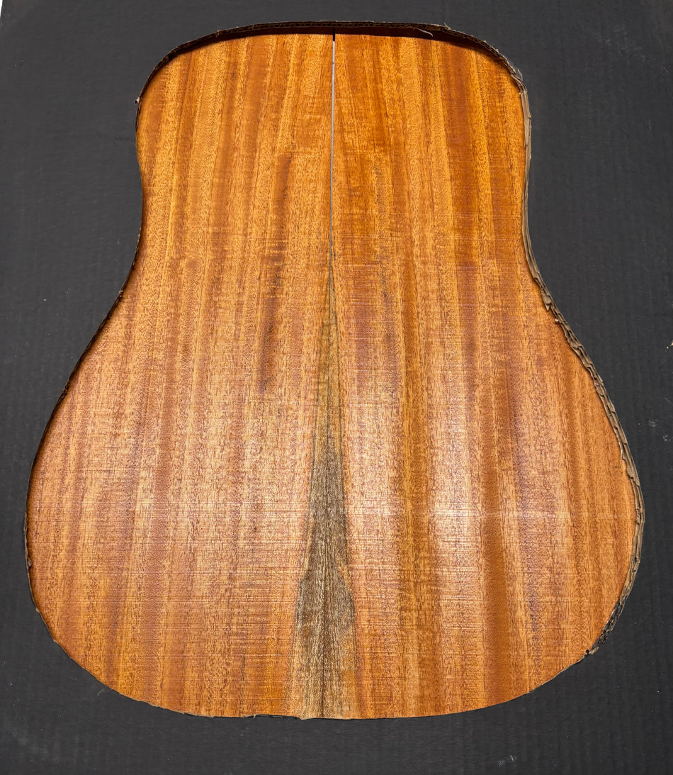 Flame Genuine Mahogany Dreadnought Guitar Back & Side Set #1017