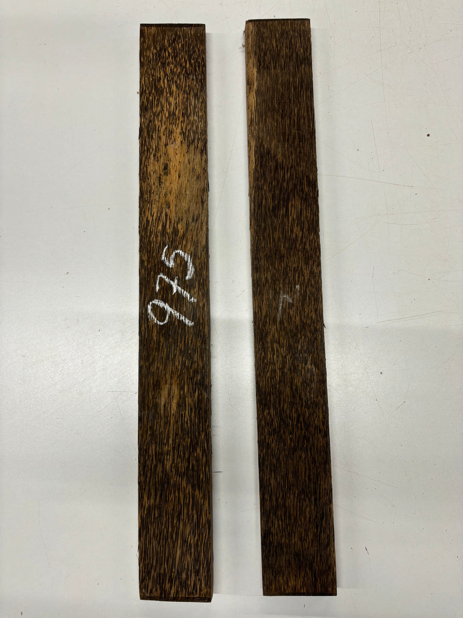 2 Pack Black Palm Thin Stock Lumber 24" x 3" x 3/4" #975