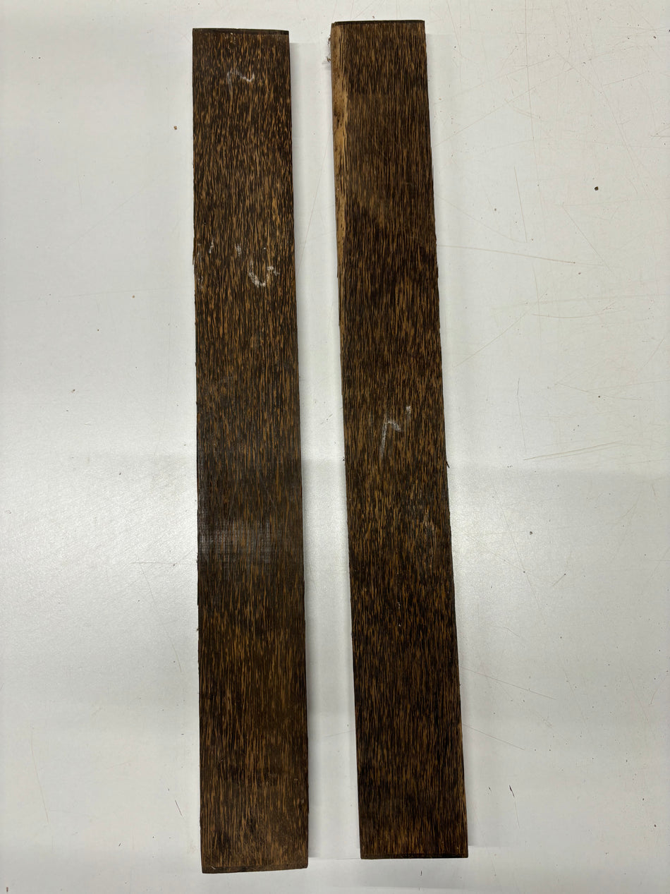 2 Pack Black Palm Thin Stock Lumber 24" x 3" x 3/4" #975