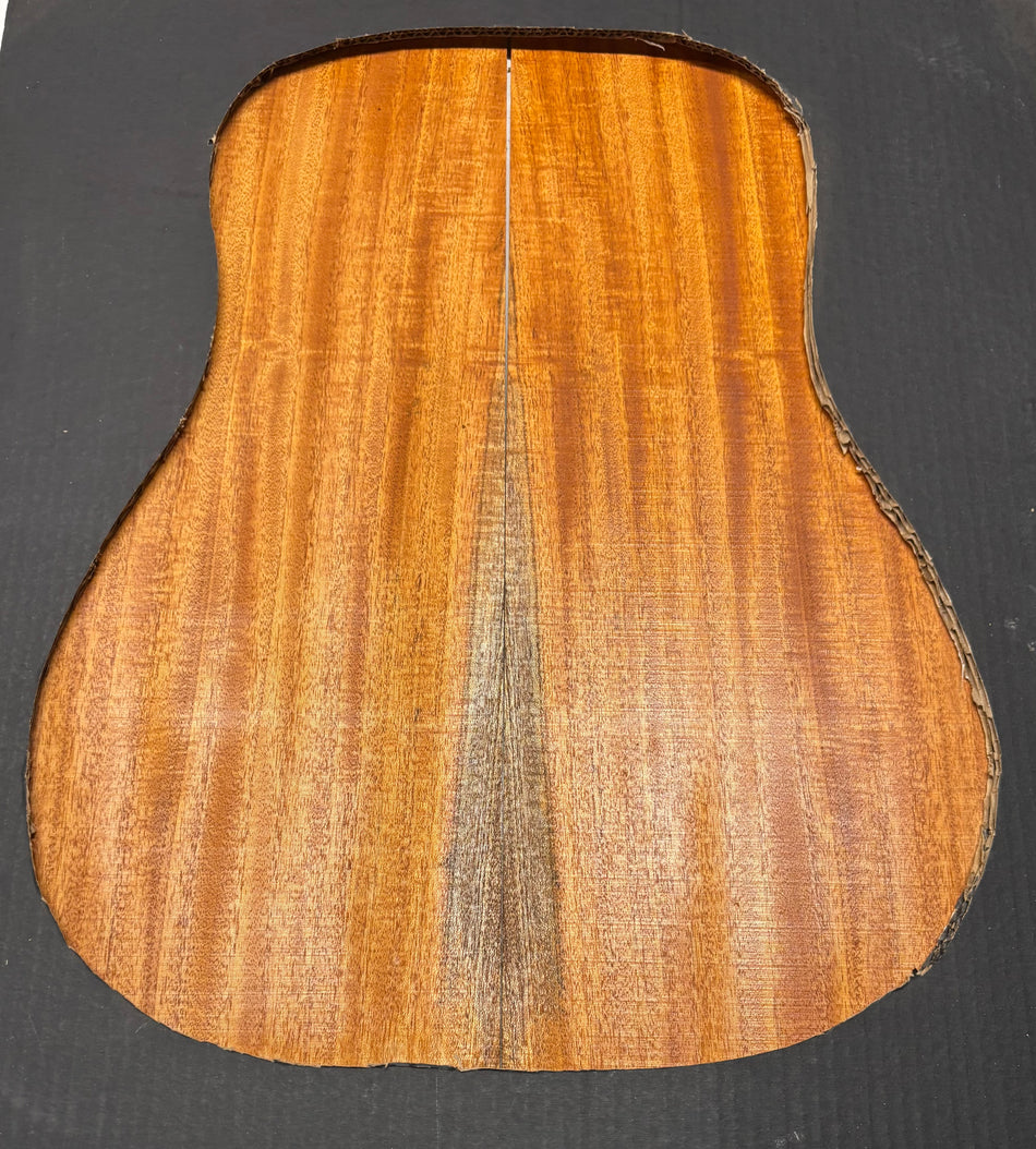 Flame Genuine Mahogany Dreadnought Guitar Back & Side Set #1019