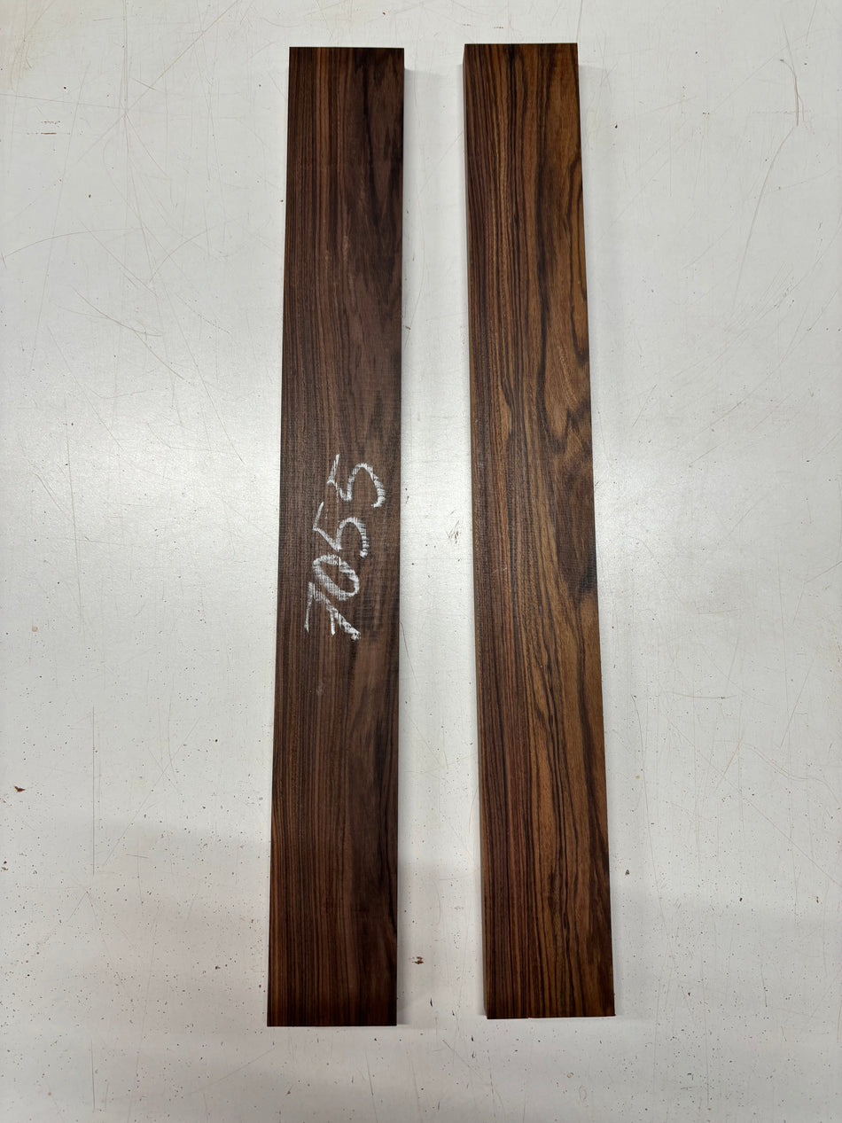 2 Pack, Santos Rosewood Thin Stock Lumber 24"x3"x3/4"#7055