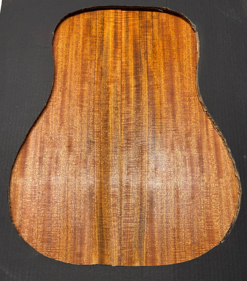 Flame Genuine Mahogany Dreadnought Guitar Back & Side Set #1021