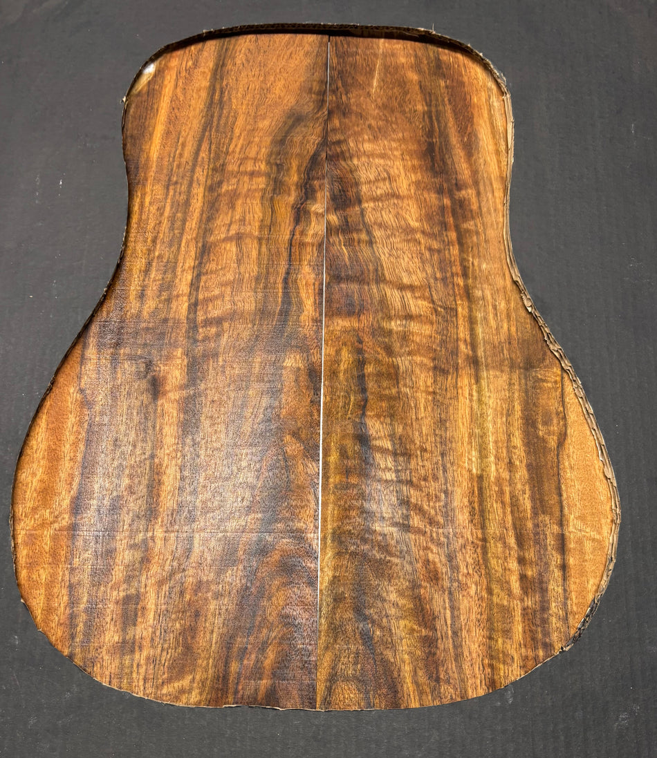 Juego de fondo y aros de guitarra de grado AAAA Dreadnought de palisandro de la India Oriental #61 