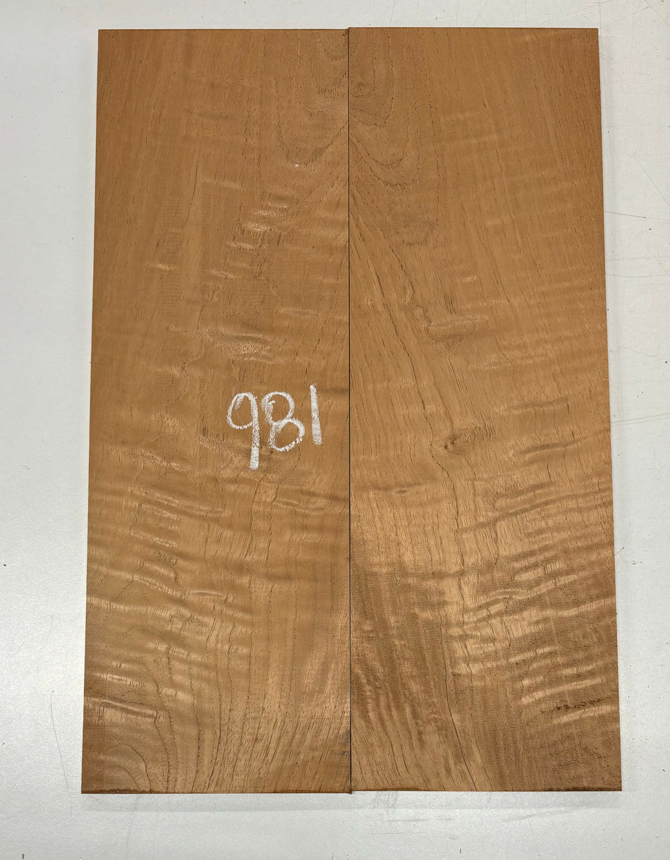 Flame Spanish Cedar Guitar Droptop 21" x 7" x 1/4" #981