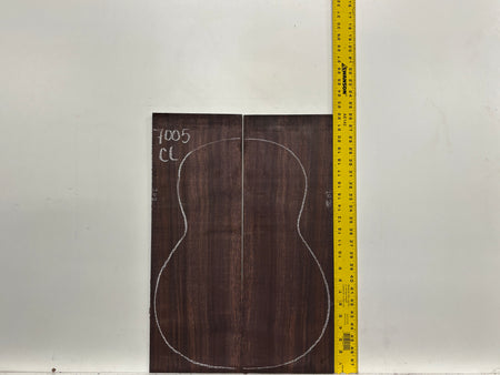 Dark Grain East Indian Rosewood Classical Guitar Back & Side Set #7005 - Exotic Wood Zone