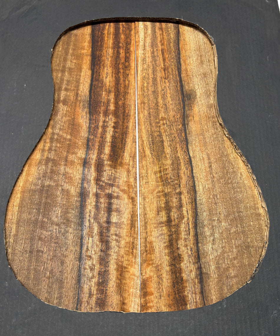 Flame Chocolate Mango Dreadnought Guitar Back Set #265