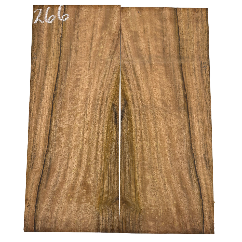 Flame Chocolate Mango Dreadnought Guitar Back Set #266