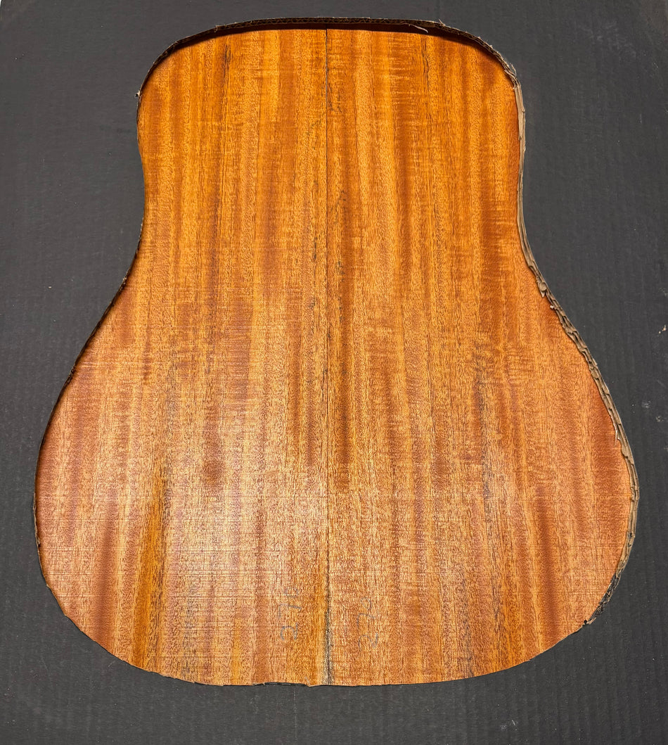 Flame Genuine Mahogany Dreadnought Guitar Back & Side Set #1026