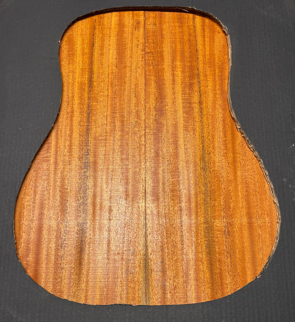 Flame Genuine Mahogany Dreadnought Guitar Back & Side Set #1028