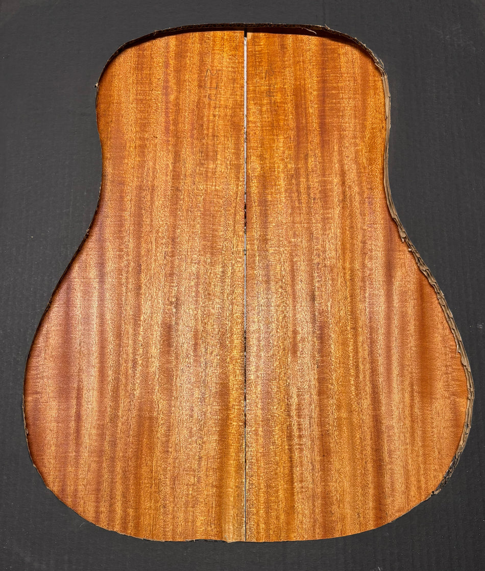 Flame Genuine Mahogany Dreadnought Guitar Back & Side Set #1030