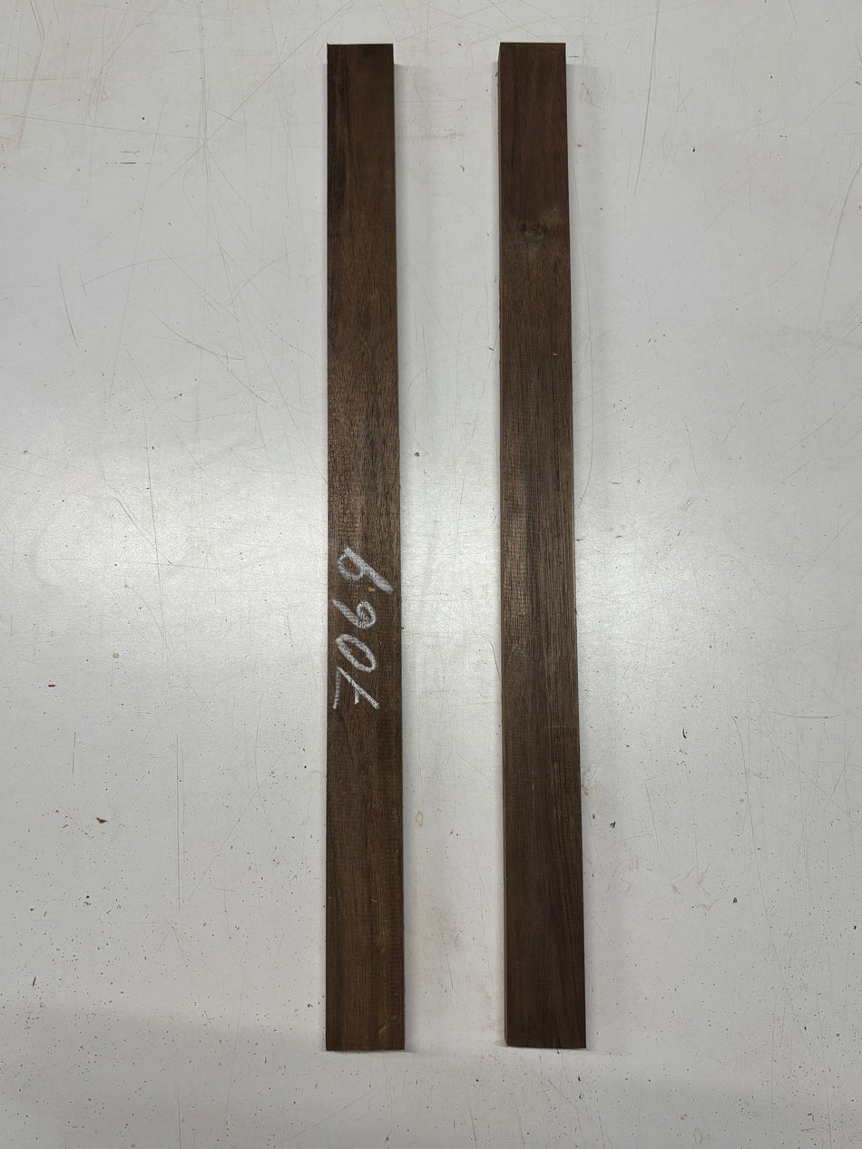 2 Pack, Nogal Thin Stock Lumber  25"x1-3/4"x3/4"#7069