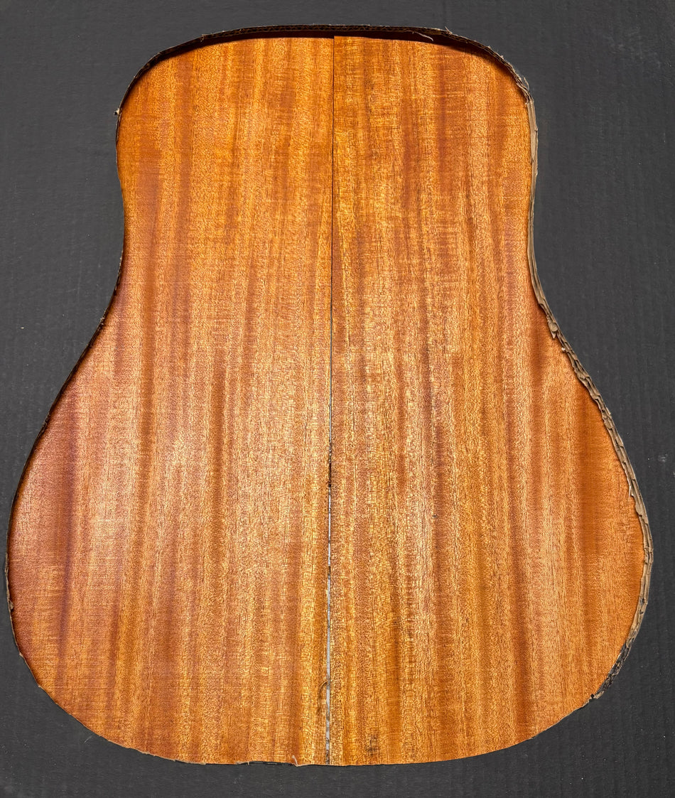 Flame Genuine Mahogany Dreadnought Guitar Back & Side Set #1031
