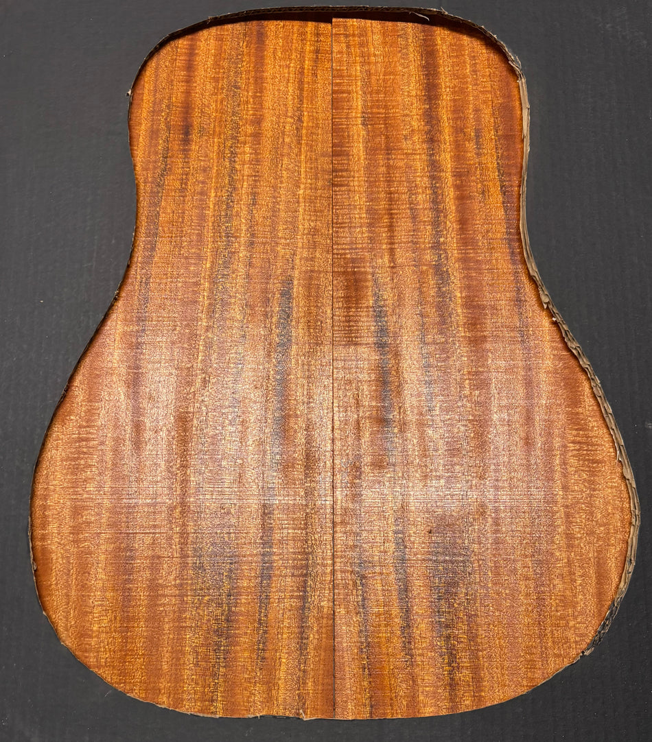 Flame Genuine Mahogany Dreadnought Guitar Back & Side Set #1035