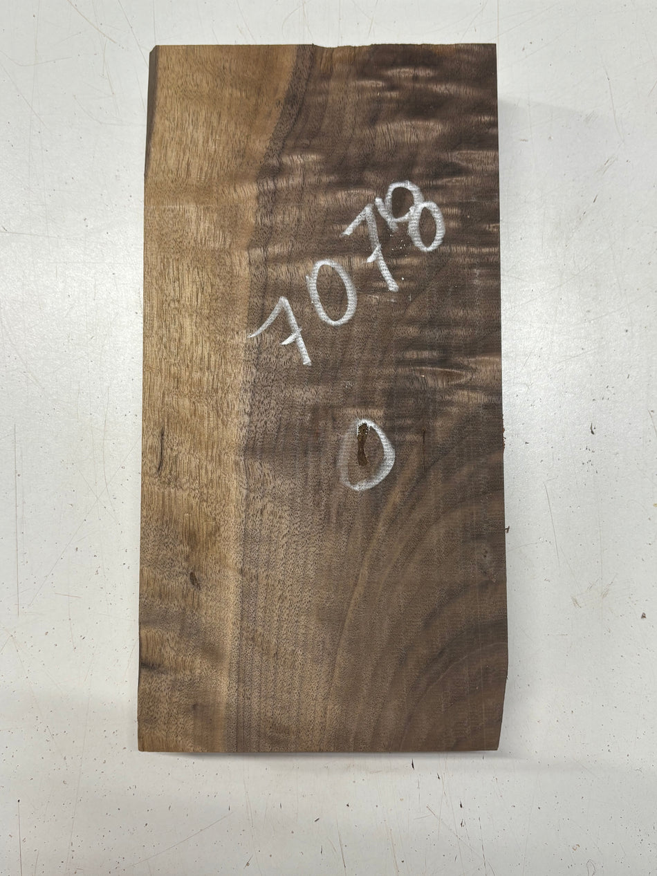 1 Piece, Flame Black Walnut Lumber Board Blank 13-1/2"x6-3/4"x1-7/8"#7078