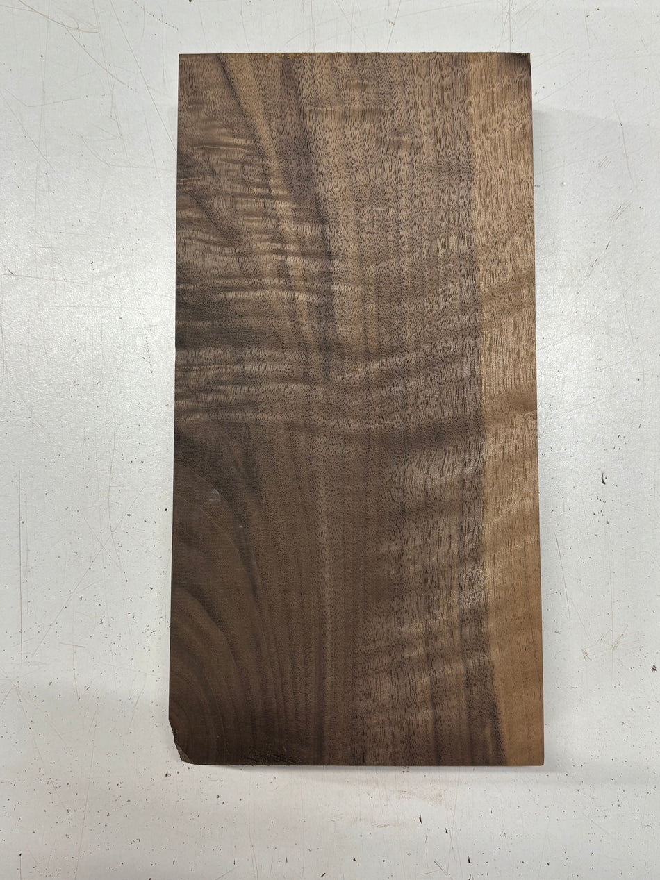 1 Piece, Flame Black Walnut Lumber Board Blank 13-1/2"x6-3/4"x1-7/8"#7078