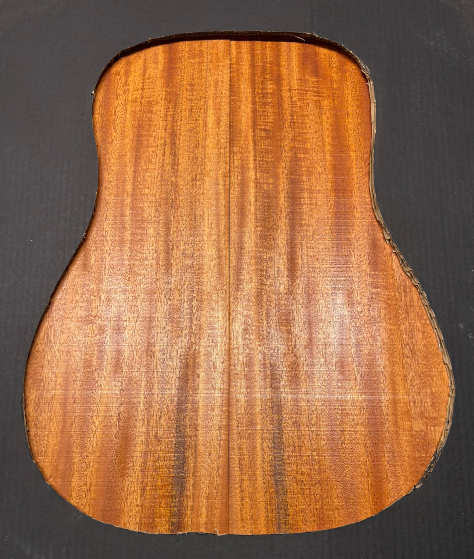 Flame Genuine Mahogany Dreadnought Guitar Back & Side Set #1036