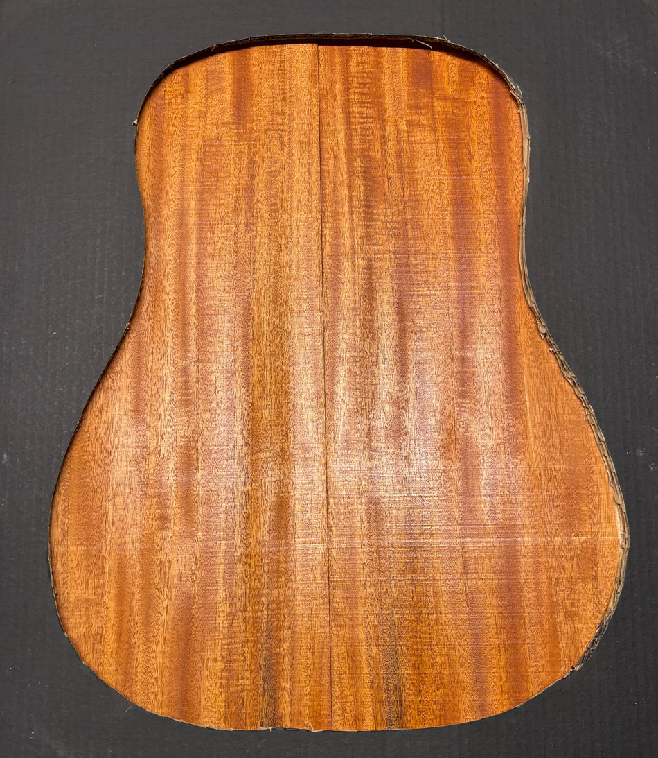 Flame Genuine Mahogany Dreadnought Guitar Back & Side Set #1037