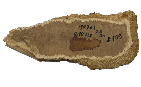 Brown Mallee Burl Cookies | 19" x 7" x 1" | 4.4 lbs | #705 - Exotic Wood Zone - Buy online Across USA 