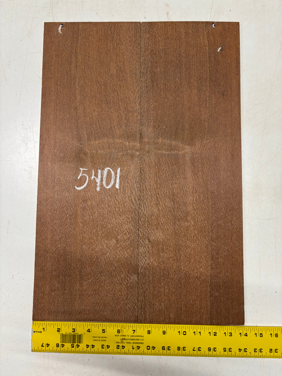 Leopardwood Parlor Guitar Back Set 21"x7"x1/8" #5401