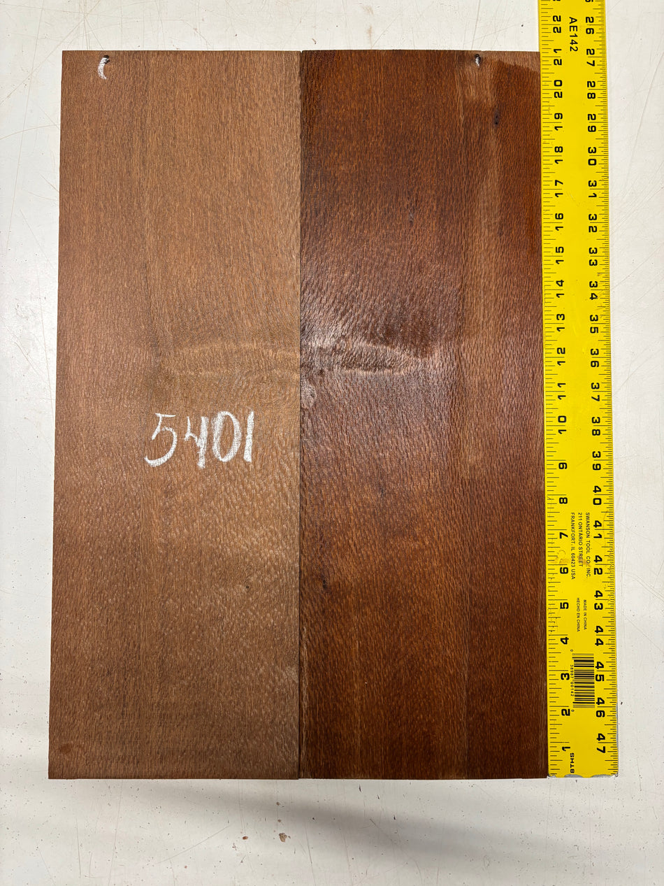 Leopardwood Parlor Guitar Back Set 21"x7"x1/8" #5401
