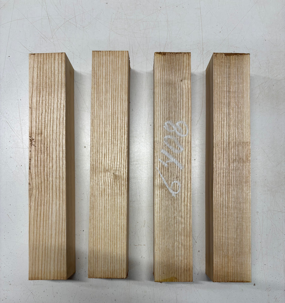 4 Pack, White Ash Turning Wood Blanks 12"x2"x2"#6408
