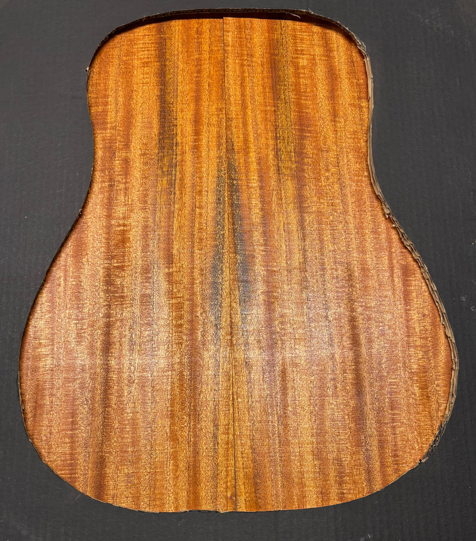 Flame Genuine Mahogany Dreadnought Guitar Back & Side Set #1040