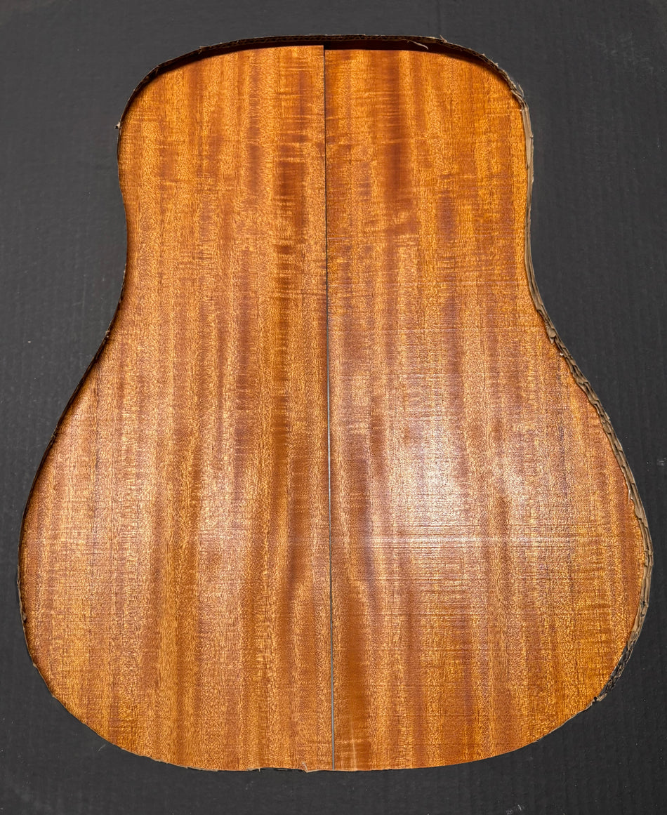 Flame Genuine Mahogany Dreadnought Guitar Back & Side Set #1041