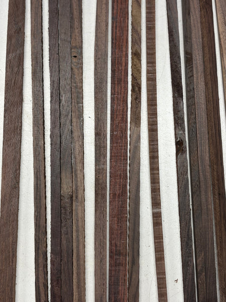 16 Piece, Indian Rosewood Stick Blanks 21"x3/8"x1/4"#7093 - Exotic Wood Zone