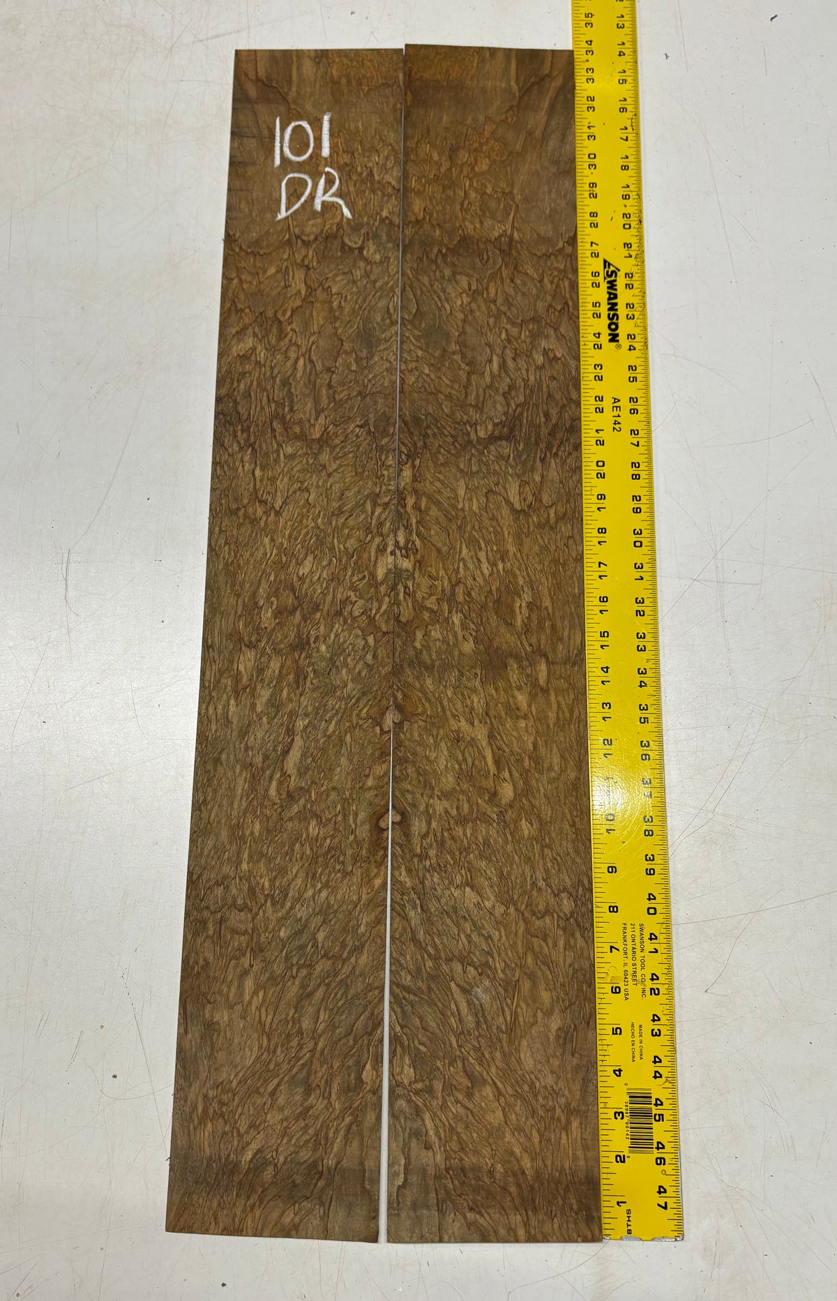 Figured Flame Mango Dreadnought Guitar Back and Side Set #101 - Exotic Wood Zone